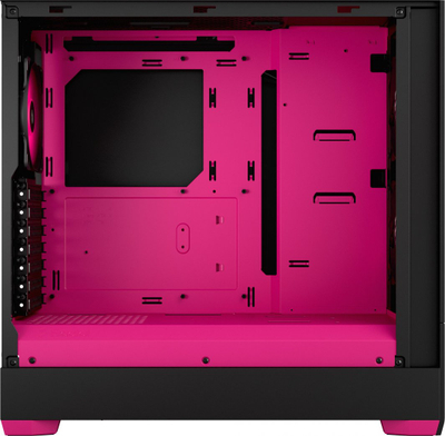 Kasë Pop Air RGB TG (FD-C-POR1A-03), e zezë/rozë