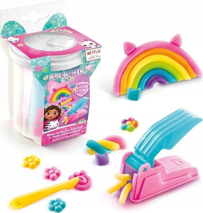 Креативен сет My Rainbow Creations Gabby's Dollhouse, со маса за моделирање, бела шолја, за деца