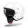 Helmetë modulare Airoh J 110 Color, Composite Carbon, madhësia S, e bardhë