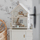Shpi kukullash Maja Milin Wooden Dollhouse Villa, prej druri, modulare, ngjyrë natyrale