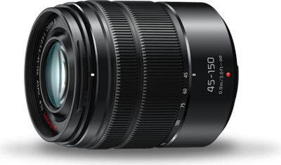 Objektiv Panasonic Lumix G Vario 45-150mm f/4-5.6 OIS, Micro Four Thirds, i zi, refurbished