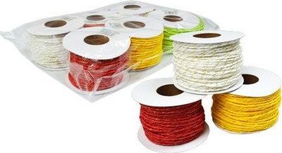 Set fjongo letre dekorative Diagram Paper Ribbon, 6 copë, 30m, shumëngjyrëshe