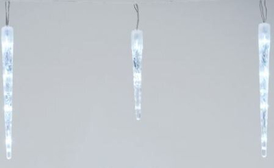 Drita dekorative LED Icicle, 72 stalaktite, 8 mënyra drite, e bardhë e ftohtë