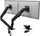 Krah biure SENSE7 HANG DOUBLE Light, për 2 monitorë 17"-32", VESA 75x75 100x100, i zi