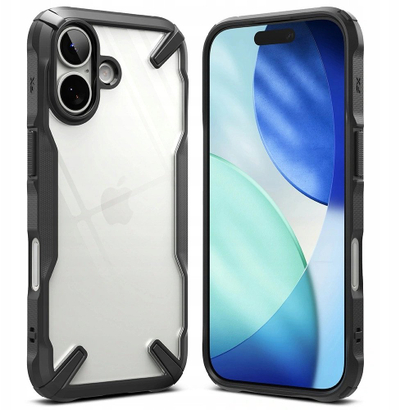 Mbrojtëse telefoni Ringke Fusion X për iPhone 17, që s’e ha kollaj goditjen, e zezë