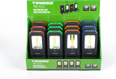 Dritë dore Tiross TS-1833, COB LED, me magnet, e zezë