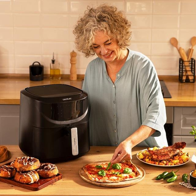 Fritezë pa vaj Cecotec Cecofry 7600, 7.6L, 2000W, e zezë