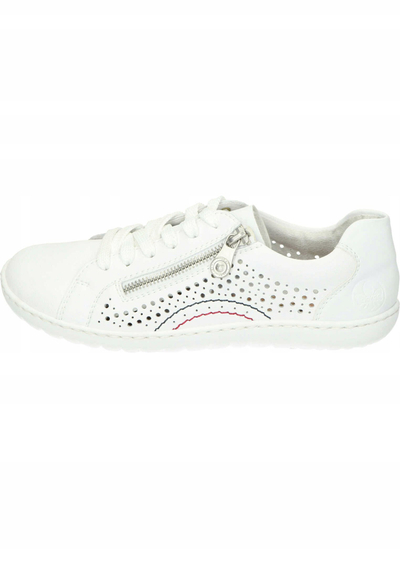 Atlete Rieker 52824-80, femra, të bardha