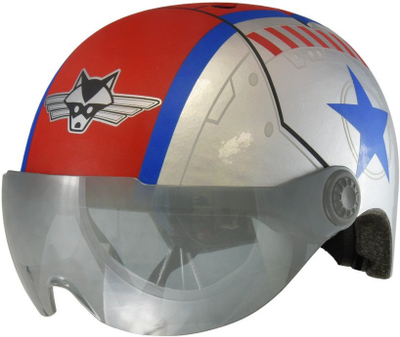 Helmetë biçiklete për fëmijë Raskullz Flying Ace Shield, multi sport, me mburojë para, shumëngjyrëshe