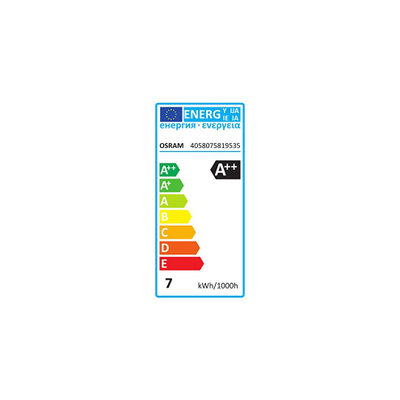 Llambë LED Osram Classic A, 7W, E27, transparente