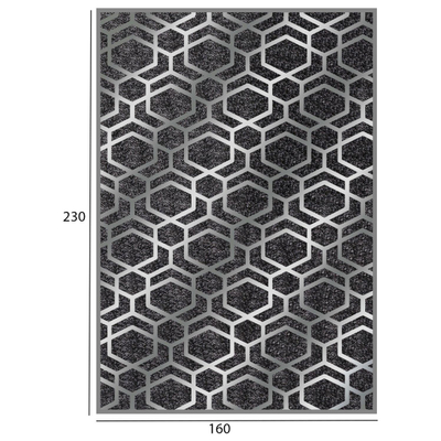 Tepih JOSIANE 160×230 me thekë HM7675.31, gri/ argjendtë