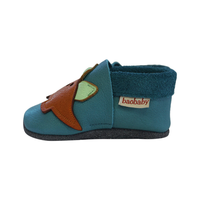 Këpucë fëmijësh Baobaby Stegofriends, lëkurë, numri XL, blu
