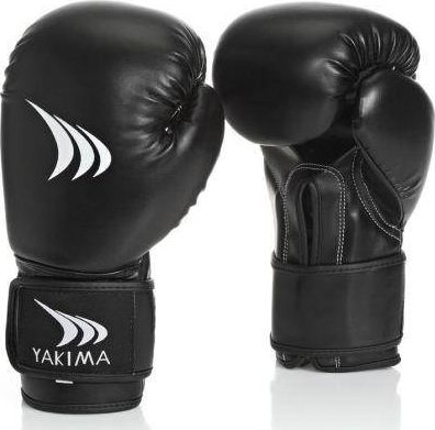 Ракавици за бокс YakimaSport Mars, за тренинг, затворање со лепенка, црно бело