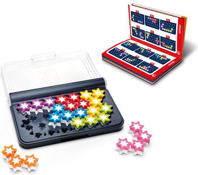 Логичка игра Smart Games IQ Stars, 120 предизвици, над 6 години, многуобоена