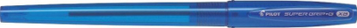 Stilolaps me bojë vaji Pilot Super Grip G, majë 0.7mm, paketim 12 copë, blu
