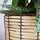 Vazo dekorative me këmbë Vilde Flower Pot Stand, 28.5cm, shportë druri, bezhë natyrale