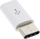 Adapter USB InLine 33303I, microUSB në USB, USB 2.0, i bardhë