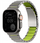 Rrip ore Uniq Strova Flex për Apple Watch 44 49mm, metalik, argjendtë me lime