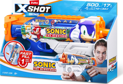 Pistoletë uji Zuru X-Shot Skins Sonic Fast Fill, 500ml, rreze gjoje deri 10m, shumëngjyrëshe