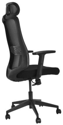 Karrige zyre ergonomike ErtuSolid AMO-95, lartësi e rregullueshme, mekanizëm lëkundës, e zezë