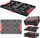 Pllakë plastike veglash Milwaukee Heavy Duty Box, panel për me organizu veglat, sistem me kyçje, e zezë me të kuqe