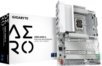 Pllakë amë GIGABYTE Z890 AERO G, për Intel Core Ultra Series 2, ATX, e bardhë