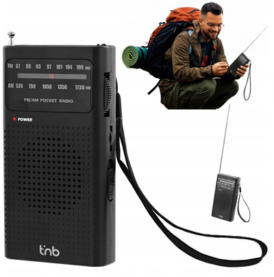 Radio xhepi TnB FMPKET1, FM AM, portative, e zezë