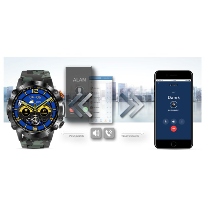 Smartwatch Gravity GT20 6, ekran AMOLED 1.43", Bluetooth 5.0, i zi