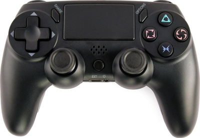 Gamepad Gembird JPD-PS4BT-01-BK, wireless, për PS4 dhe PC, i zi