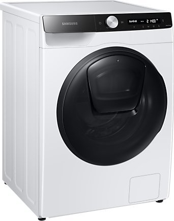 Lavatriçe-tharëse Samsung WD5500T, frontale, bardh e zi