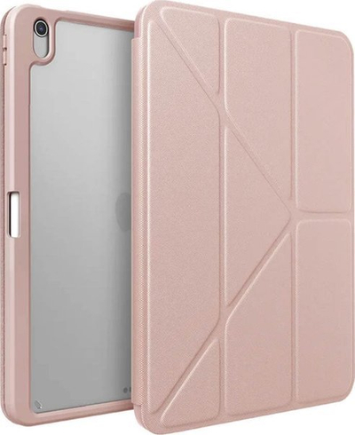 Mbështjellës tableti Uniq Moven për iPad Air 13", me vend për Pencil, me stand të brendshëm, rozë