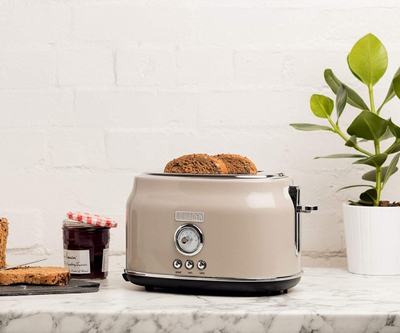 Toaster Haden Dorset Two Slot, 6 nivele pjekjeje, funksion shkrirje, gri