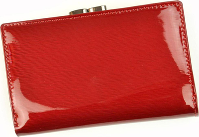 Portofol për goca Lorenti Red Premium, lëkurë natyrale, RFID, i kuq