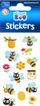 Stikera dekorative Sticker Boo Bees 483492, 7x18cm, set me bletë