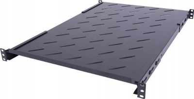 Raft rack TKH CCAS P 650, 19", 1U, thellësi 650–810mm, ngjyrë e zezë