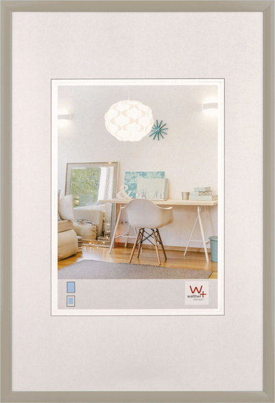Kornizë fotografie Walther New Lifestyle, 30x40cm, plastike, gri