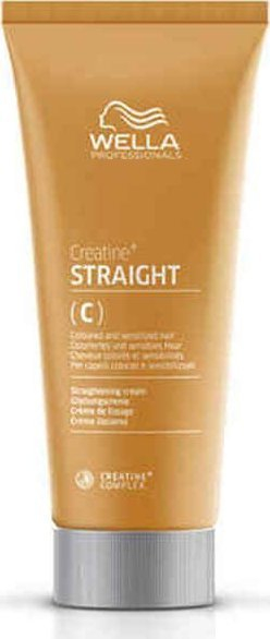Krem drejtues për flokë Wella Professionals Creatine+ Straight C, për flokë të lyer, 200 ml