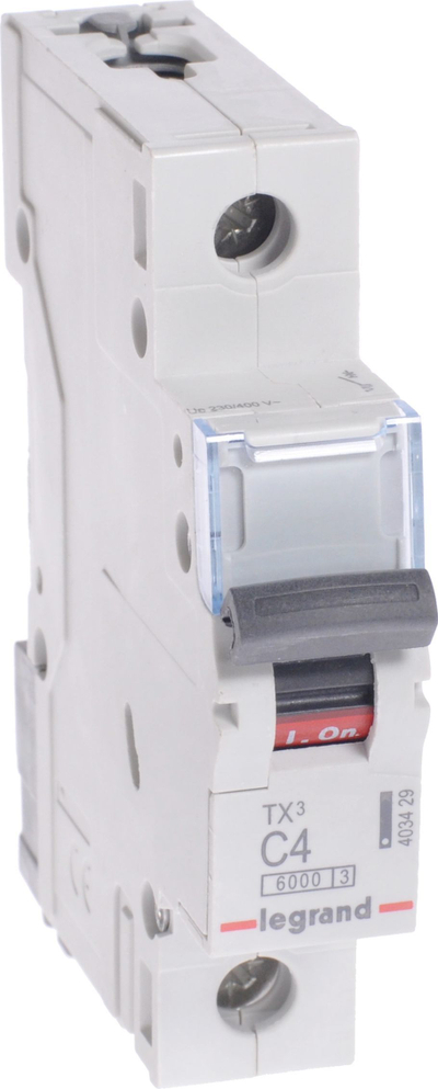 Ndërprerës miniaturë Legrand, S 301, 1P, 4A, 6000A - 403429