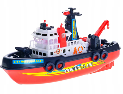 Lodër anije zjarrfikëse Van Manen Fire Boat, për vaskë dhe pishinë, shumëngjyrëshe