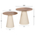 Set 2 tavolina për kafe Foldy Φ40&Φ48cm (HM9925), krem