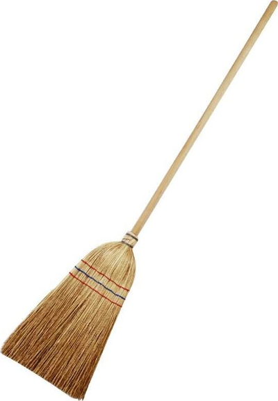 Играчка метла Klein American Broom, дрво, 42 cm, природна боја