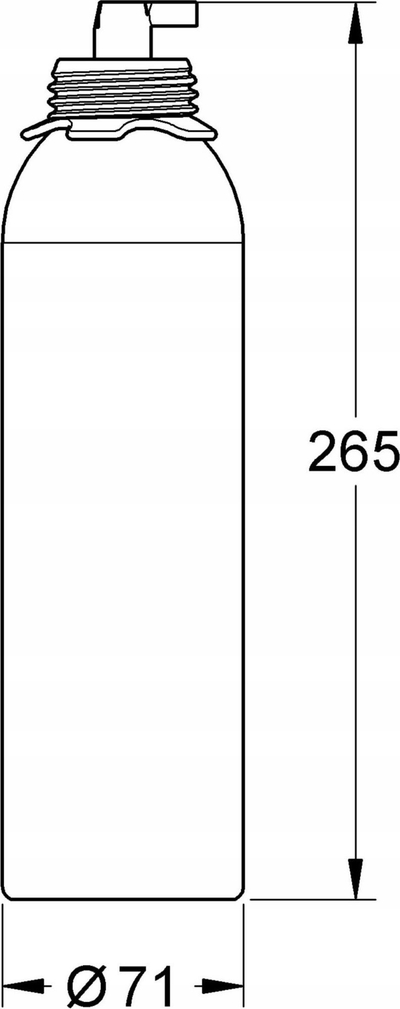 Патрона за чистење Grohe 40434001, за батерии и водни системи, сино сребрена
