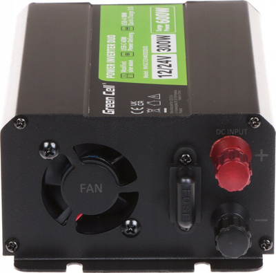 Inverter veture Green Cell Power Inverter DUO, 12V/24V në 230V, 300W 600W, i zi