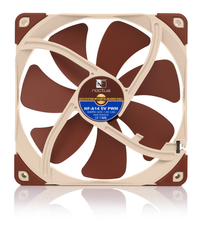 Ftohës Noctua NF-A14, 14 cm, i bronztë / bezhë