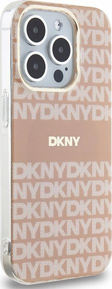 Заштитна кутија DKNY DKHMP14LHRHSEP за iPhone 14 Pro 6.1", тврда маска, MagSafe, розова