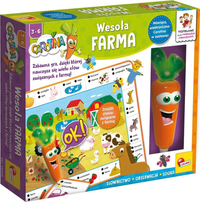 Lodër edukative Lisciani:Talking Carotina on the Farm, +3 vjeç