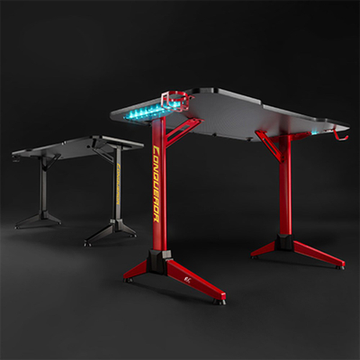 Tavolinë gaming Maclean NanoRS RS701, 120 x 60 cm, LED RGB, e zezë