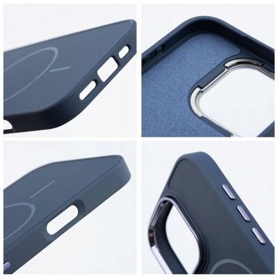 Kapak telefoni OEM Frame Mag Cover për iPhone 15 Pro, kompatibil me MagSafe, blu