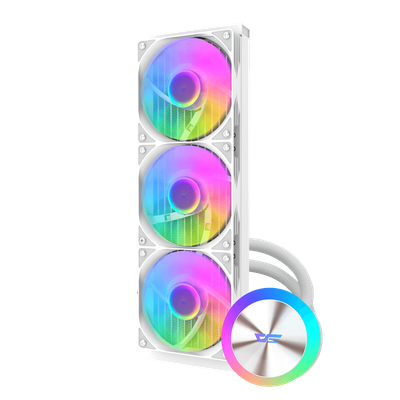 Ftohës Darkflash Liquid Cooler DG360 AIO, 360mm, i bardhë