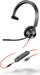 Kufje HP Poly Blackwire 3315 MS, USB C, me mikrofon, të zeza